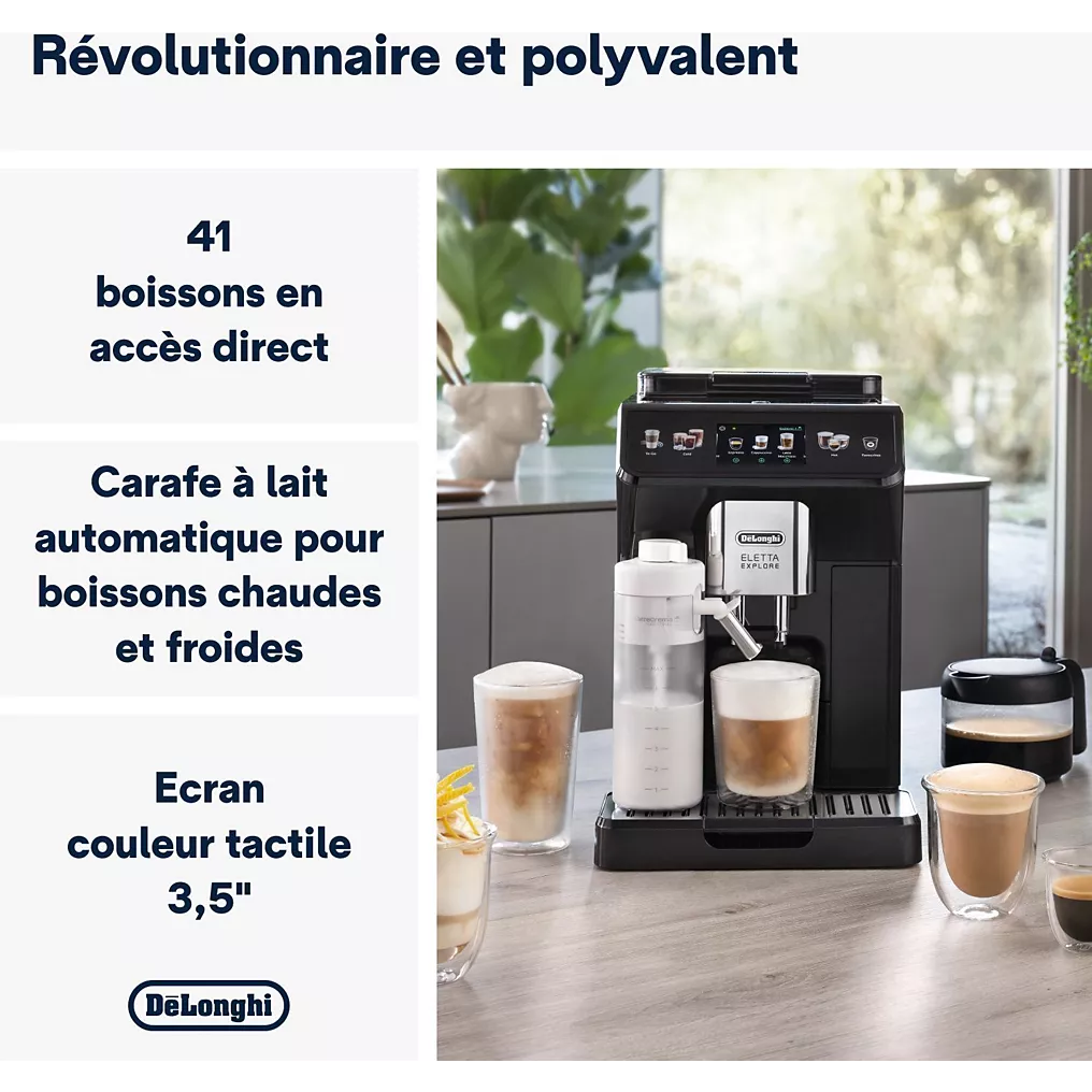 Expresso Broyeur DELONGHI ECAM450.65.G Eletta Explore Grise – Image 2