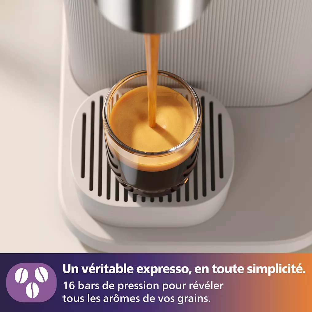 Machine à expresso PHILIPS Baristina BAR300/00 cafetière à grain Blanche – Image 5