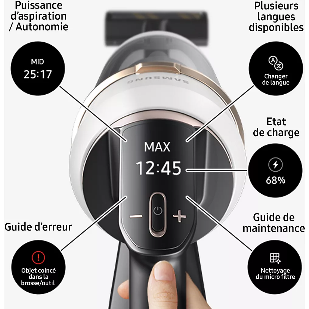 Aspirateur balai SAMSUNG Jet 85 Pro VS20C85G7TB – Image 11