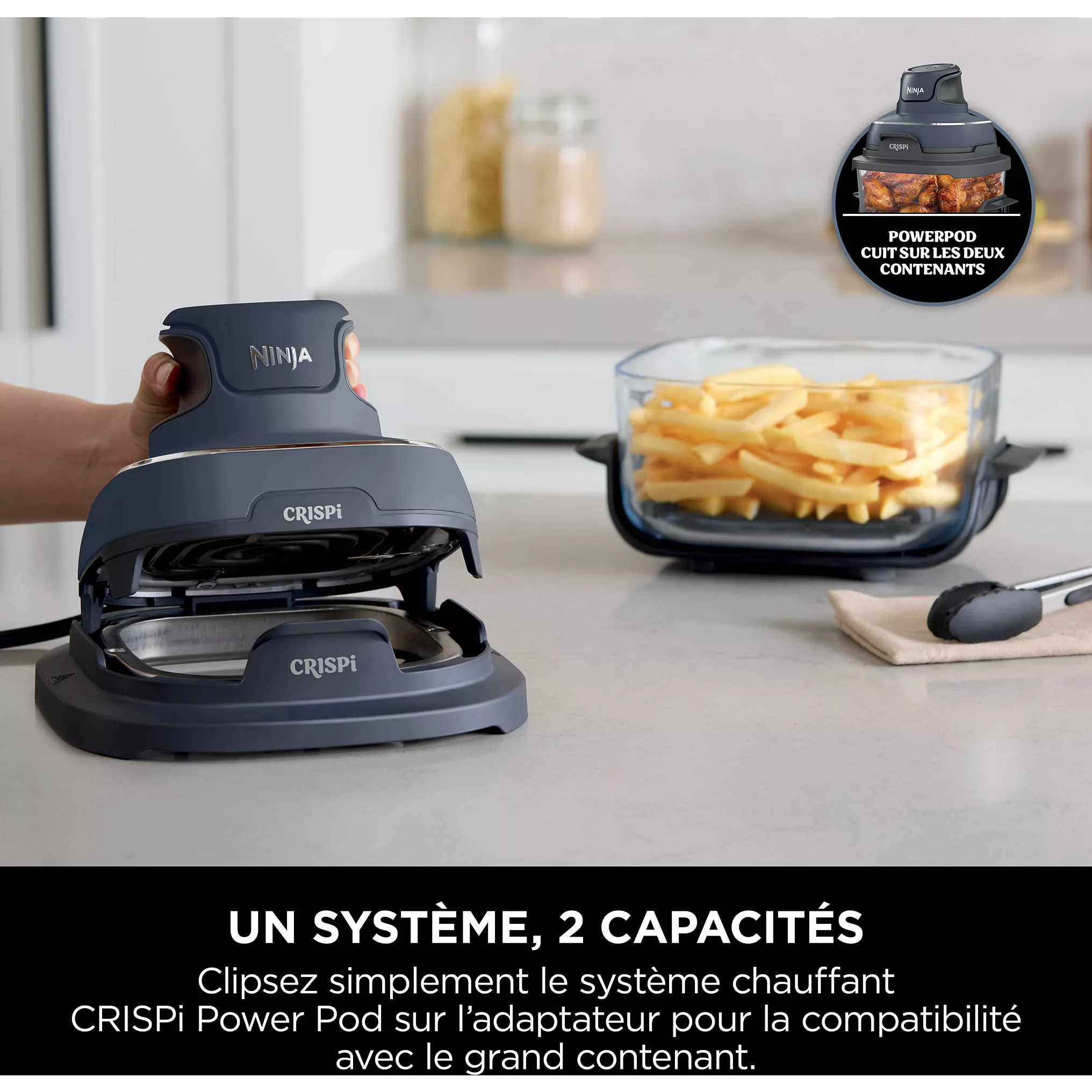 Friteuse sans huile NINJA CRISPi 4-in-1 Gris Cyber Space FN101EUGY – Image 2