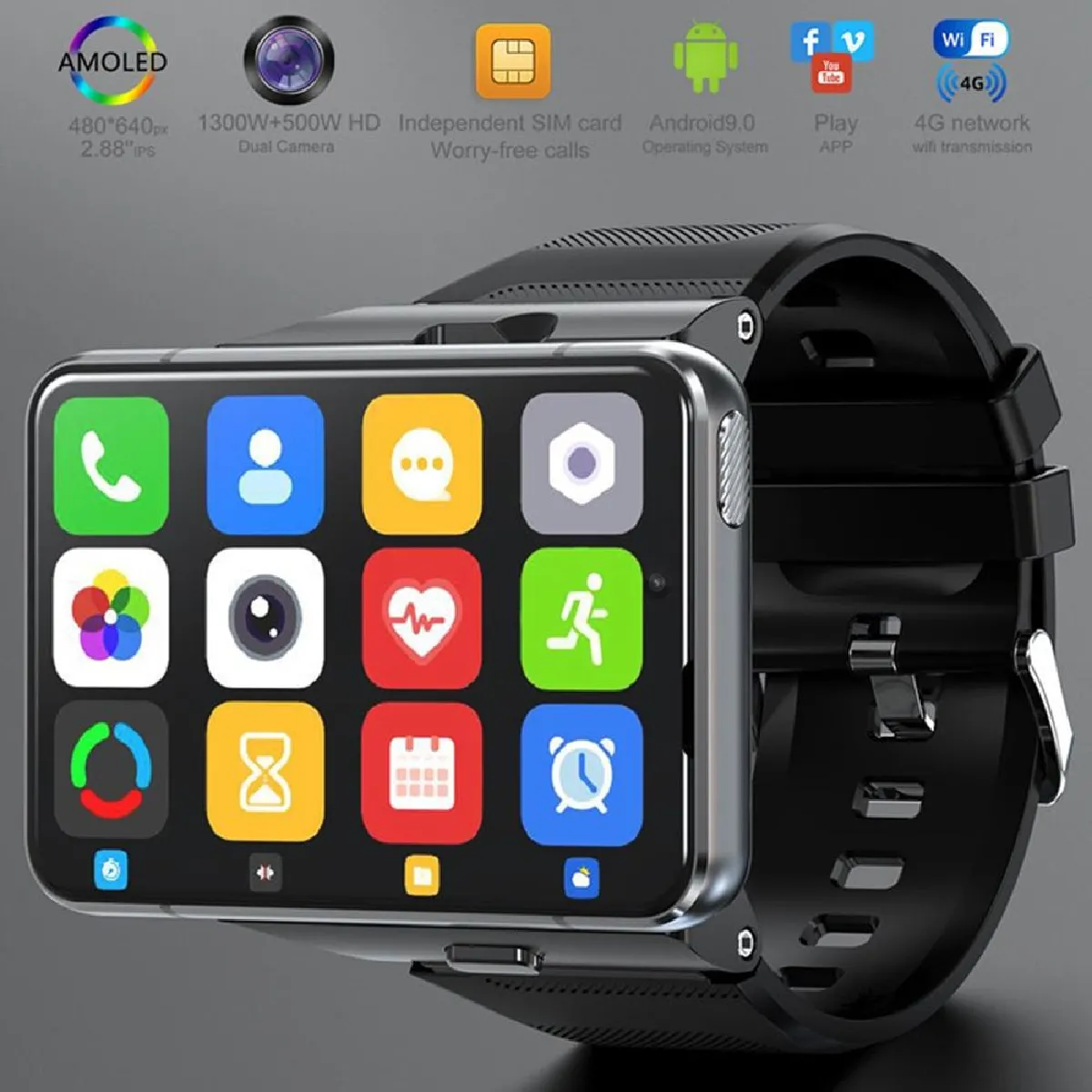 Yonis Montre Connectée 4G Écran 2.88" GPS – Image 3