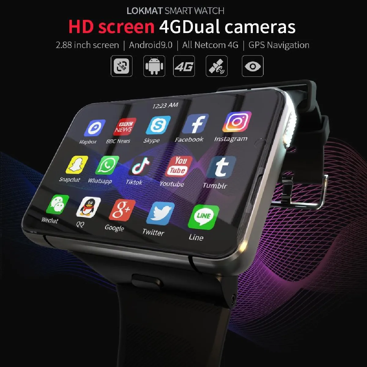 Yonis Montre Connectée 4G Écran 2.88" GPS – Image 2
